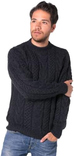 Gamboa - Пуловер от алпака ръчна изработка - Пуловер от алпака Ръчно плетени Тъмно Сив