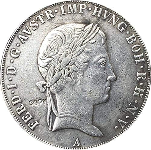 1837 Австрия Копие на монети, деноминирани 1 Талер 3861 мм за Домашен интериор на Офис