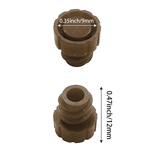 EDSRDUS 100ШТ Кафяво, Съвместим с капак Luer Lock за запечатване на доставка на тръби Без Капачки за накрайници игли за спринцовки