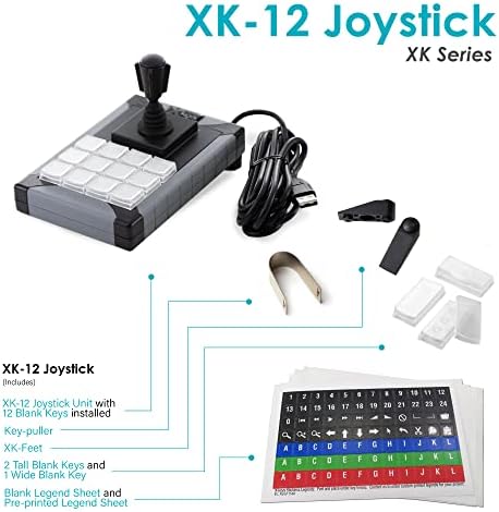 Триосно USB-точност джойстик X-keys (12 комбинации, XK-12 Joy)