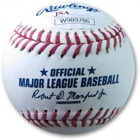 Джъстин Руджиано Подписа Автограф MLB Бейзбол Dodgers Cubs Марлини JSA W989786 - Бейзболни топки С Автографи