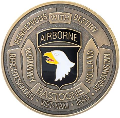 101-ва Въздушно-десантен автомобилен регистрационен номер на армията на Съединените Щати и Набор от монети Среща с предизвикателството на съдбата