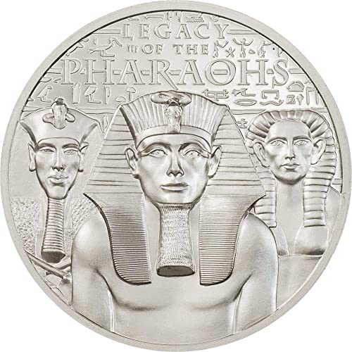 2022 DE Legacy Pharaohs PowerCoin Наследство на Фараоните 1 Унция Платинена монета 250$ Острови Кук 2022 Доказателство