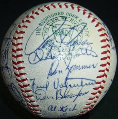НАЙ-ДОБРИЯТ! 1964 Екип на Вашингтон Сенатърс gila река Ходжеса подписа бейзболен договор с JSA AH LOA! - Бейзболни топки с автографи