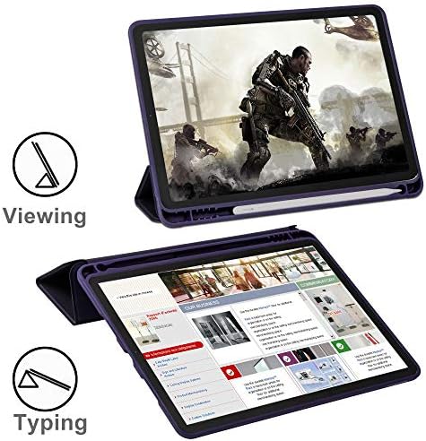 Калъф Arae за iPad Air 4 поколение 10,9 (2020) /калъф за iPad 5 Air поколение 10,9 (2022) + стойка за таблет, съвместим с iPad 7/8/9, iPad Air 5/4, iPad Pro 11/12.9