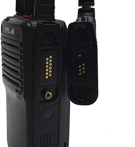 Говорител за радиостанции HYS D-образна форма, слушалки за прилагане на закона с микрофон за ПР, която е съвместима с двустранна радиостанции Motorola APX4000 APX6000 APX7000 XiRP8200 Xi