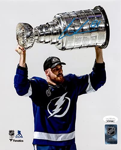 Ерик Чернак с автограф и подпис на 8x10 снимка NHL Tampa Bay Lightning JSA COA