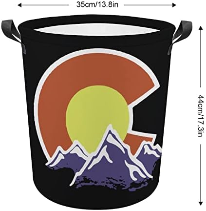 Кошница за дрехи Планините на Колорадо Сгъваема Кошница За Дрехи кош За Пране и Чанта За Съхранение на Дрехи