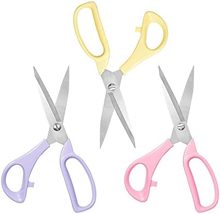 Ножици AMABEAyd Леки Портновские ножици с калъф и Ножици за домашно Шиене на Дрехи (Цвят: жълт)