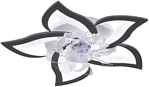 Вентилатор на тавана NEOCHY Floral с подсветка и Мотор дистанционно управление, Заден 6-Скоростни Безшумни Вентилатори с Регулируеми лампи за Спалня, Всекидневна с Тайме