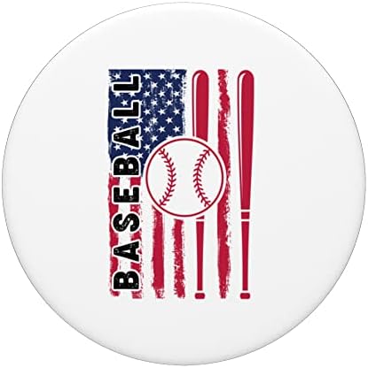 Американски Флаг Бейзболен Отбор PopSockets С Възможност за смяна на PopGrip