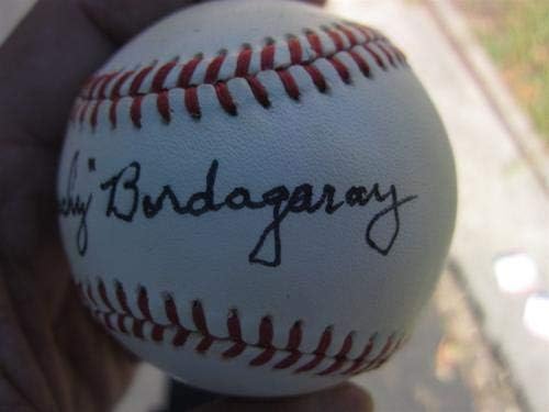 Играта на топка с автограф Frenchy Bordagaray йорк Янкис Dodgers PSA/DNA d 00 - Бейзболни топки с Автографи