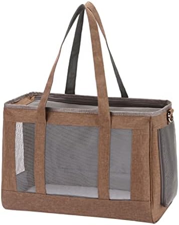 ADKHF Преносими чанти за едно рамо за домашни кучета, Пътна Мрежа чанта за малки кученца, Раница, Градинска чанта на рамото (Цвят: D, размер: 44X31X22 см)