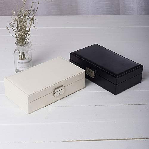 Ковчег за бижута, Кутии За съхранение Калъф За Съхранение Кутия За Съхранение на Едноцветни Бижута Многофункционални Аксесоари За Съхранение 21126 см ZHAOYONGLI (Цвят: черен)