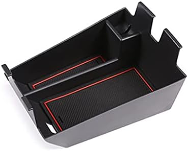 Eppar Нов Защитен Централна кутия за съхранение, която е Съвместима с BMW X6 G06 2020-2022 (черен)
