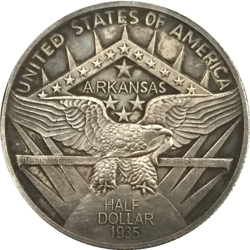 1935 Американски Възпоменателни монети Монета с Медна сребърно покритие Старинни Сребърни Монети от Чужди Възпоменателни монети, Монети, Занаяти