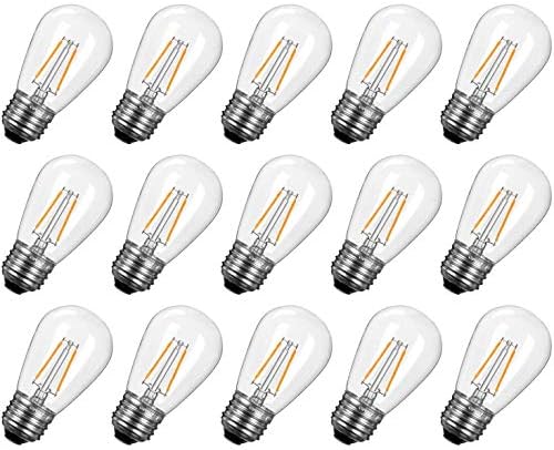 Смяна на електрически крушки Brightown Shatterproof LED S14-E26 E27 Със средна винтовым основание, лампата на Едисон с мощност 11 W, подходящи за търговски пури в ограничени бройки на