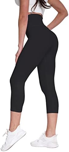 Zioccie Капри с висока талия и Гамаши цялата дължина за жени - Мазни Меки Панталони за Йога с контрол на корема за тренировка и Бягане