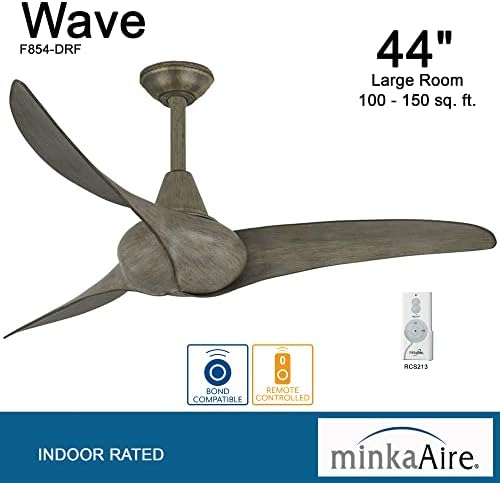 Вентилатор на тавана на SHIN-AIRE F854-DRF Wave 44 с дистанционно управление от перка