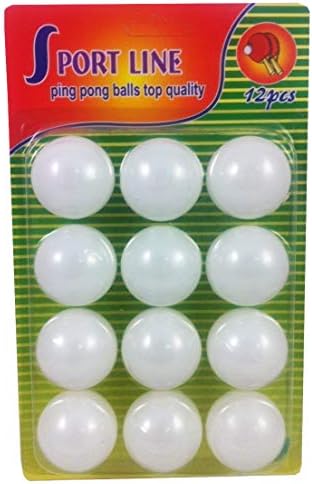 Liberty Внася Бирена топки за пинг-понг - Опаковка от 12 Топки за тенис на маса - Лек, Здрав Безпроблемна Бяла маса за вечерни фантазия игри