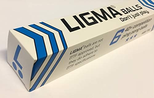 LIGMA 6-Pack Competition 3-Звездни 40 + на Топки за пинг-понг (Бели) -
