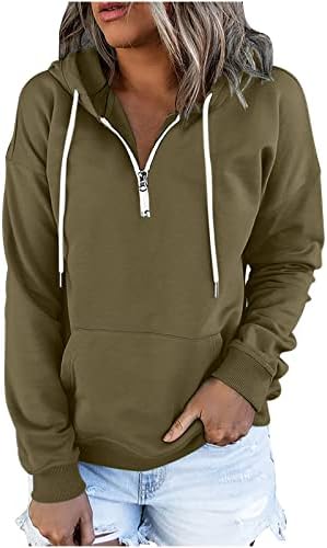 Бутон Женски Тримесечие на пуловер Качулки дантела V-образно деколте с дълъг ръкав маншет падат свободни твърди hoody с джоб