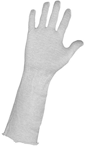 Глобалната Ръкавица L114 от памук Бяла, Лека Ръкавица Lisle Inspectors, Работна Дължина 14 см, за Мъже, Бяла (опаковка от 600 броя)
