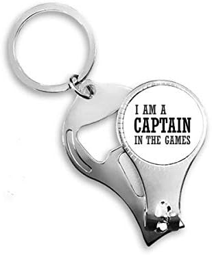 Аз съм Капитан в Мача Ножица за нокти Халка Ключодържател Отварачка за Бутилки Машина за Рязане