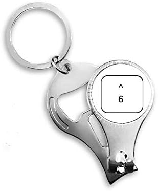 Символ на клавиатурата 6 Арт Деко Подарък Мода Ножица За Нокти Халка Ключодържател Отварачка За Бутилки Машина За Рязане