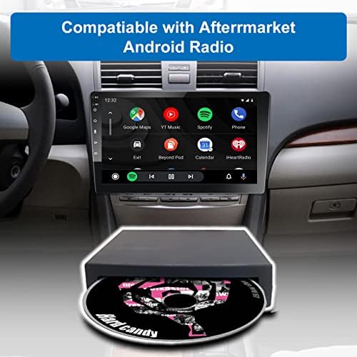 Външен CD-плеър за автомобил чрез USB-радио, Автомобилни Преносим CD-плейър за Android-навигация/ телевизор / КОМПЮТЪР с USB Plug and Play