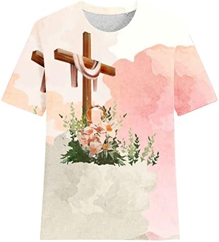 Camisetas Verano para Mujer Blusas против Estampado Cuello Redondo y Manga Corta Camisetas holgadas a la Moda Mujer 2023