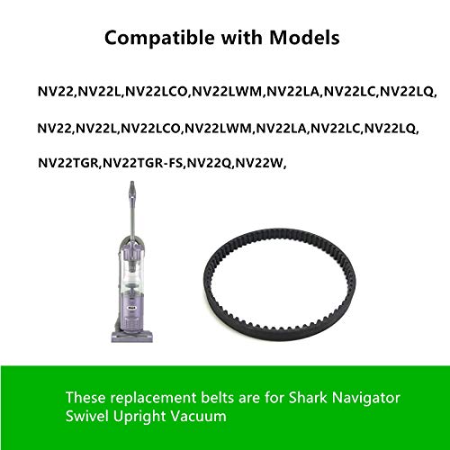 Преносимото каишка CPAI за подвижна вертикална прахосмукачка Шарк Навигатор, който е съвместим с модели: Серия NV22, NV22L, NV22S, NV26, NV27 (2 ремъка)