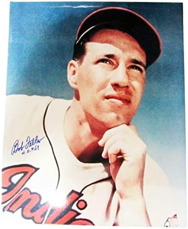 Снимка на индианците с автограф на Боб Феллера 16x20 - Снимки на MLB с автограф